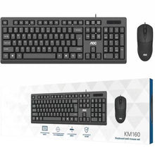 Load image into Gallery viewer, AOC KM160 Wired Ultra Slim Keyboard &amp; Mouse Combo Set
