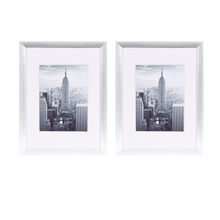 Load image into Gallery viewer, Manhattan frame Pic Size 30x40cm Mountboard 20x30cm - 2 Pack - Silver
