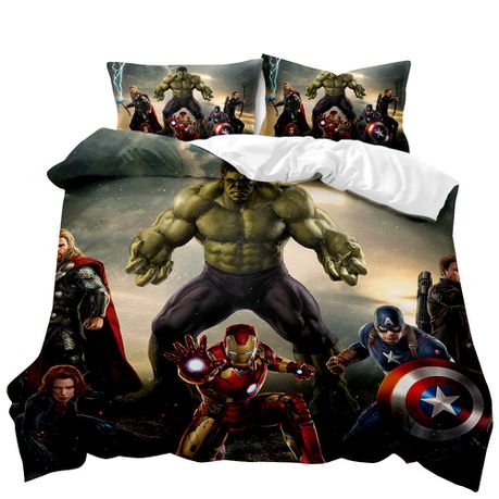 Avengers / HULK 3D Printed Double Bed Duvet Cover Set Buy Online in Zimbabwe thedailysale.shop