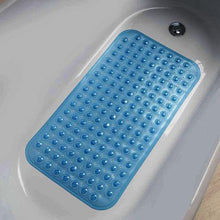 Load image into Gallery viewer, Non-Slip PVC Bathroom Bath/Shower Mat Polka Dot Texture Navy Large
