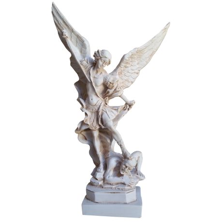 Aankopen - St. Michael Defeating Lucifer Statue - 23 cm Buy Online in Zimbabwe thedailysale.shop