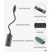 Load image into Gallery viewer, Uni USB C to Ethernet Adapter, Thunderbolt 3 Gigabit Network LAN Adapter
