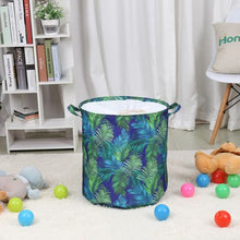 Load image into Gallery viewer, Creative Deco Eco-Friendly Laundry Basket with Drawstring - Tropical Ferns
