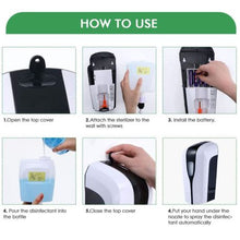 Load image into Gallery viewer, Automatic Sanitiser Dispenser Wall Mount 1000ml Touchless
