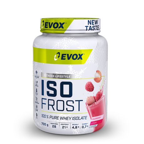 Evox IsoFrost Pure Whey Isolate 700g Raspberry Litchi Buy Online in Zimbabwe thedailysale.shop