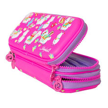 Load image into Gallery viewer, Skylar Scented Pink Lama Hard Shell Pencil Case Double Zip
