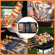 Load image into Gallery viewer, Stainless Steel Braai Kabob Skewers 23 Piece Set
