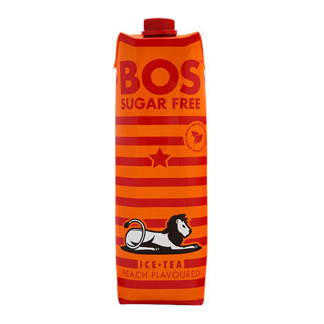 BOS - Sugar Free Peach Ice Tea - 6 x 1 Liter