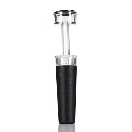 We Love Gadgets Vacuum Wine Preserver & Stopper Black