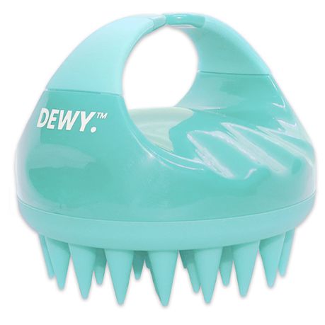 Dewy - Shampoo Brush / Hair Scalp Massager / Shower Brush - Silicone (Aqua)