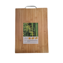 Load image into Gallery viewer, Bamboo Wooden Cutting Board with Metal Handle - Medium
