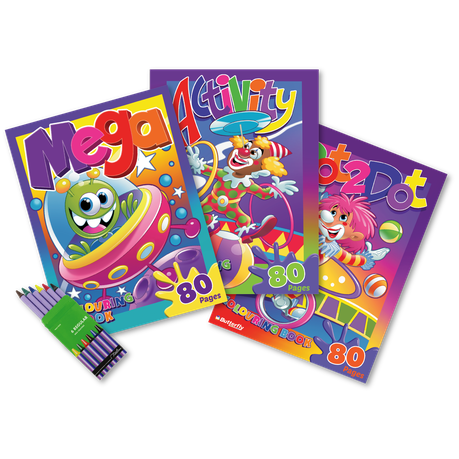 Butterfly 80pg Colour & Activity Bundle