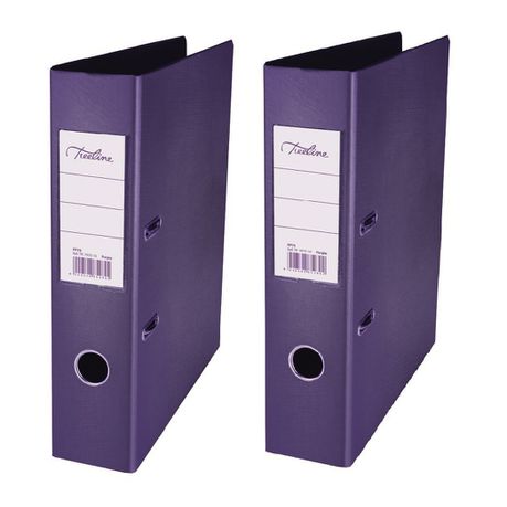 Treeline Purple PP Lever Arch File - Pack of 2 Buy Online in Zimbabwe thedailysale.shop