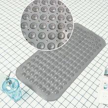 Load image into Gallery viewer, Non-Slip PVC Bathroom Bath/Shower Mat Polka Dot Texture Transparent Grey S
