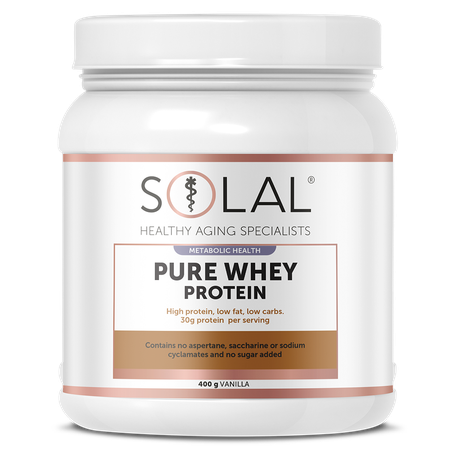 Solal Pure Whey Pro Concent-Vanilla - 400g Buy Online in Zimbabwe thedailysale.shop