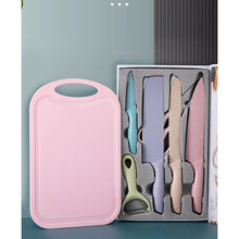 Load image into Gallery viewer, 7 Piece Stainless Steel Kitchen Knife Set Colorful Sharp Blade IB-3
