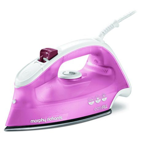 Morphy Richards Iron Steam / Dry / Spray Stainless Steel Pink 350ml 2400W Easy Fill