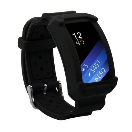 Samsung Gear Fit 2/2 Pro Replacement Silicone Strap – Black (S-M-L)