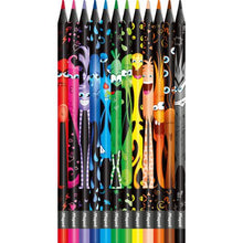 Load image into Gallery viewer, Maped Monster Triangular Colour Pencils 12&#39;s
