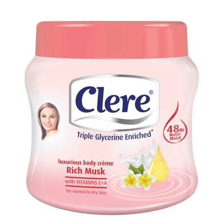 Clere Body Crème - Rich Musk 300ml Buy Online in Zimbabwe thedailysale.shop