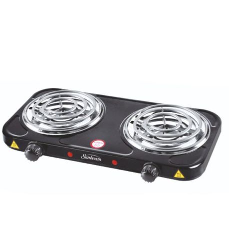 Sunbeam Double Spiral Hotplate-Black (SDS-200B) Buy Online in Zimbabwe thedailysale.shop