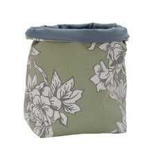 Load image into Gallery viewer, That&#39;s Sooo Pretty Fabric Flower Pot Sage/Grey Floral
