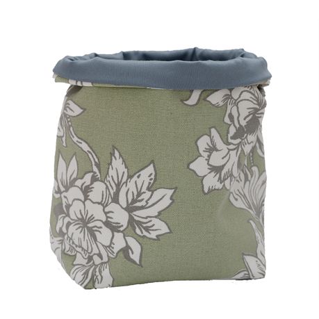 That's Sooo Pretty Fabric Flower Pot Sage/Grey Floral