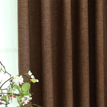 Load image into Gallery viewer, Matoc Readymade Curtain 265cmWx250cmH -Textured -Taped -SelfLined -Brown
