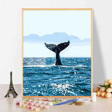 Load image into Gallery viewer, Paint by Numbers Acrylic Painting DIY Kit - Whale
