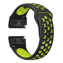 Load image into Gallery viewer, Killerdeals Quick Release Silicone Strap for 22mm Garmin Fenix Black/Yellow
