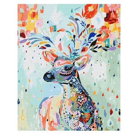 Paint by Number Nordic Scandinavian Deer Art Craft Kit Wall Gift Decoration Buy Online in Zimbabwe thedailysale.shop