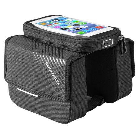 Rockbros Bicycle Top Tube Pannier Bag with Touch Screen Phone Case Buy Online in Zimbabwe thedailysale.shop