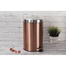 Load image into Gallery viewer, Berlinger Haus 7 Litre Stainless Steel Premium Pedal Bin - Rose Gold
