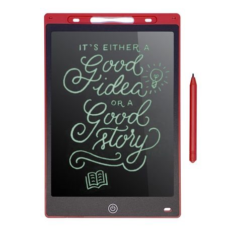 12” LCD Writing Tablet - Force Touch Screen with Magic Pen - Red