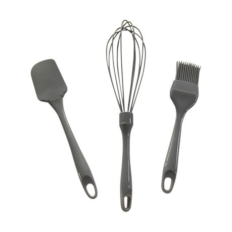 3 Pc Kitchen Utensil Set - Grey Buy Online in Zimbabwe thedailysale.shop