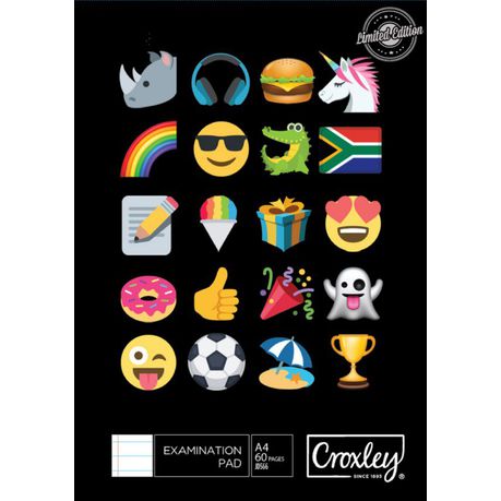 Croxley Emoji exam pads 60pg box of 60