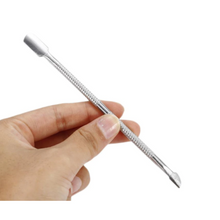 Load image into Gallery viewer, Double-ended Stainless Steel Cuticle Pusher Nail Accessory - 1 Piece
