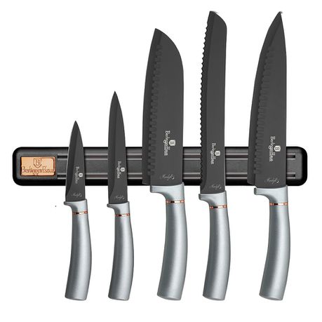 Berlinger Haus 6-Piece Knife Set with Magnetic Hanger - Moonlight Edition Buy Online in Zimbabwe thedailysale.shop