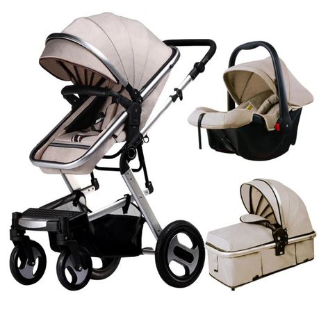 Family Baby Pram 3 In 1 Gold Colour Baby Stroller Travelling System Buy Online in Zimbabwe thedailysale.shop