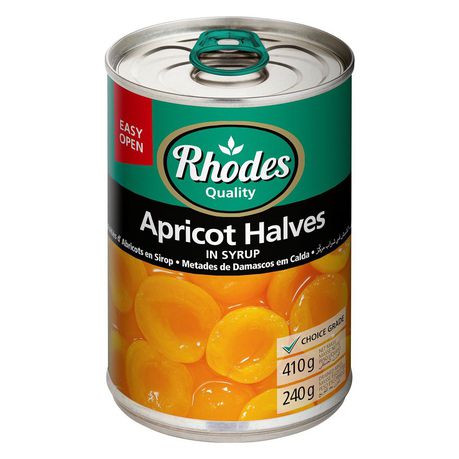 Rhodes - Apricot Halves in Syrup 12x410g Buy Online in Zimbabwe thedailysale.shop