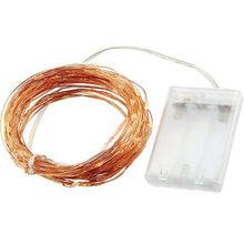 Load image into Gallery viewer, Copper Wire Fairy Lights Warm White - Battery Operated -10m
