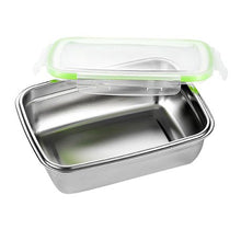 Load image into Gallery viewer, CheffyThings Stainless Steel Bento Lunch Box with Lid 550ml
