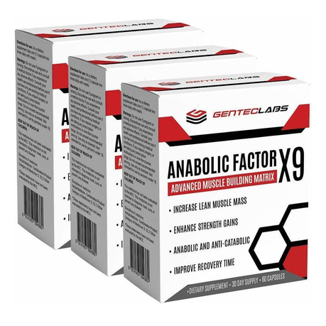 Gentec Labs Anabolic Factor x9 Bundle (3 Boxes)