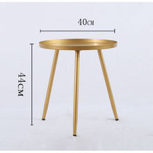 Load image into Gallery viewer, Zoco &amp; Mii - Gold Contemporary Style Coffee Table Side Table
