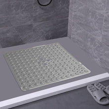 Load image into Gallery viewer, Non-Slip PVC Bathroom Bath/Shower Mat Polka Dot Texture Transparent Grey S
