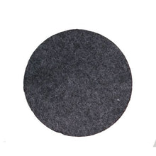 Load image into Gallery viewer, 4 Pack Round Felt Charcoal Coaster
