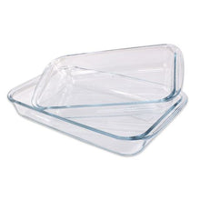 Load image into Gallery viewer, 2 Piece Oven Safe Glass Baking, Roasting &amp; Casserole Dish Set - Rectangular
