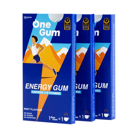 OneGum Caffeine Gum - 3 Packs (30 Gums) Buy Online in Zimbabwe thedailysale.shop