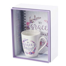 Load image into Gallery viewer, My Grace Is Sufficient Gift Set - Journal And Mug Boxed Set
