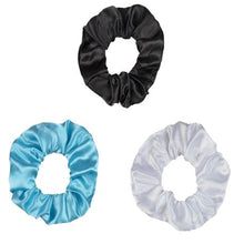 Load image into Gallery viewer, LED Silk Satin Scrunchies - Pack of 3(Black/White/Blue)
